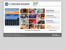 Tablet Screenshot of district75pd.org
